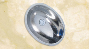 barclay oval polished brass lavatory sink