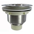 an image of the extra deep kitchen sink basket strainer