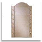 Subtle beauty is added to your bathroom by these remarkable cabinets