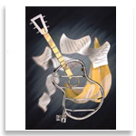 Fanshionable guitar to make your bathroom more lively