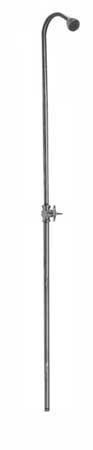 Image of basic wall mounted outdoor shower with cross handle