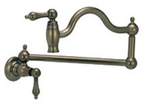 Belle Foret Pot Filler Faucet, shown in Oil Rubbed Bronze