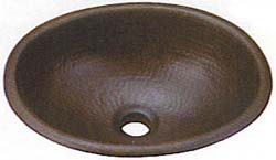 Belle Foret copper lavatory sink