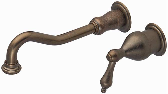 Belle Foret wallmount above counter lav faucet