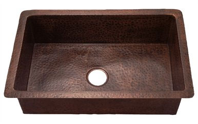 Belle Foret copper kitchen sink