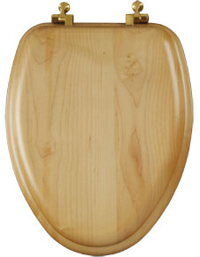 19601BR Toilet Seat, shown in oak finish