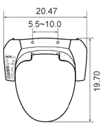 bio bidet bb-500 round toilet