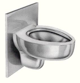 Bradley stainless steel security fixtures - wall toilets