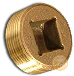 Brass flush plug