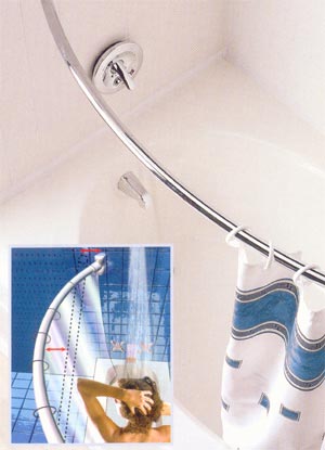 curved shower rod