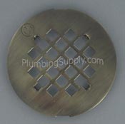 replacement antique brass drain cover