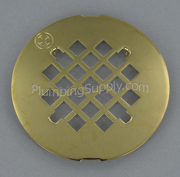 Casper Polished Brass Drain Cover