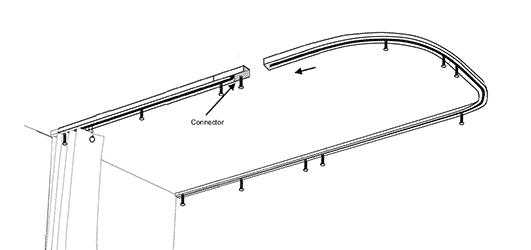 Electrical Conduit Curtain Rod Angled Curtain Rod