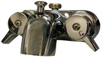 Example of diverter style leg tub faucet