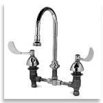 T and S deck mount faucets