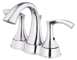 Two handle bathroom faucet