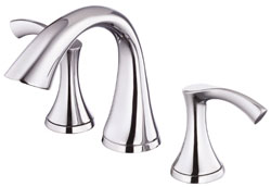 Widespread style bathroom faucet