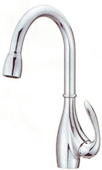 Image of Bellefleur Single Handle Pull-Down Kitchen Faucet Image of Bellefleur Single Handle Pull-Down Kitchen Faucet