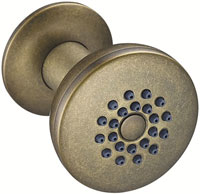 image of single function wall mount body spray, shown in antique copper