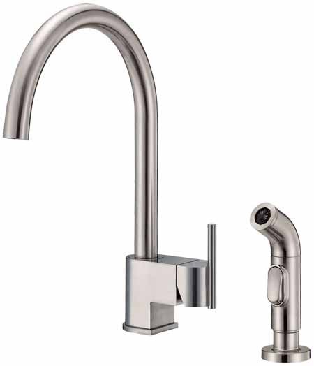 Danze Como deck mount kitchen faucet an image of the Danze Como deck mount kitchen faucet