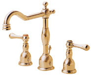 Danze Widespread Bathroom Faucet in Polished Brass