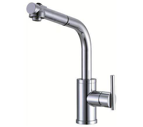 Danze Parma pull-out kitchen faucet an image of the Danze Parma pull-out kitchen faucet