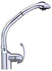 Danze Anu pull-out kitchen faucet an image of the Danze Anu pull-out kitchen faucet