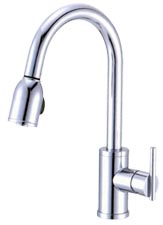 Danze Parma pull-down kitchen faucet an image of the Danze Parma pull-down kitchen faucet