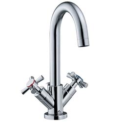 image of two handle lavatory faucet