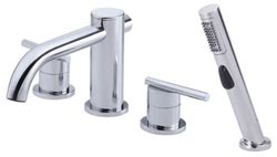 Danze roman tub faucet w/ soft touch personal shower, shown in Chrome