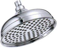 Image of Danze 8 inch Antique Bell Showerhead, shown in Chrome