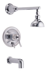 Image of Sonora Tub and Shower Set in Chrome finish