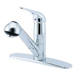 Image of Danze Melrose Hi-Rise Kitchen Faucet with Spray and Dispenser