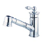 Image of Danze Prince Single Handle Kitchen Faucet with Pull-Out Spray