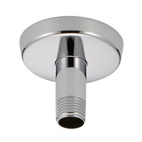 Delta overhead mount for rain showerheads