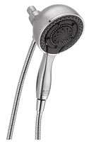 picture of the Delta In2ition two in one shower model 58466, shown in brushed chrome