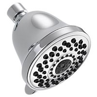 Classic Style 5-Spray/Massage shower head, shown in white