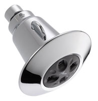 Water Saving Shower Head w/Spray Lever shown in Stainless