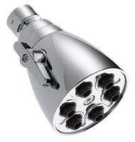 Delta 6-jet shower head with all metal construction