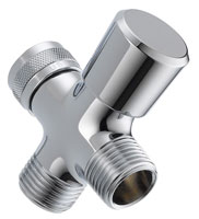 three-way diverter for shower arm deluxe push-pull control