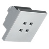 Delta Single Setting Water Saving Showerhead, shown in Chrome
