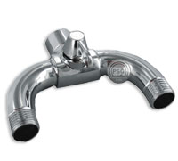 Image of Dual Head U-Shaped Shower Arm