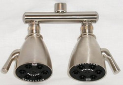 Brushed/Satin Nickel 6-jet dual showerhead