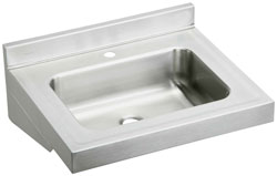 Example of ADA compliant restaurant-style wall hung lav sink