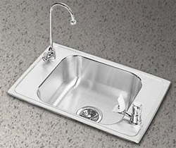 Photo of  handicap accessible Elkay classroom sink package CDKAD-2517-C
