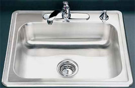 Drop-in kitchen sinks