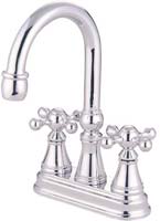 deckmount lav faucet - cross handles