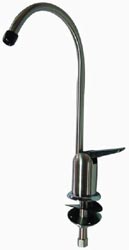 dispenser faucet shown in satin nickel