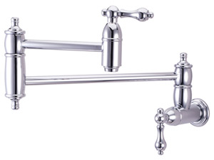 Elements of Design Pot Filling Faucet, shown in Chrome