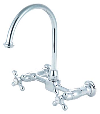 8-inch spread wall mount kitchen faucet